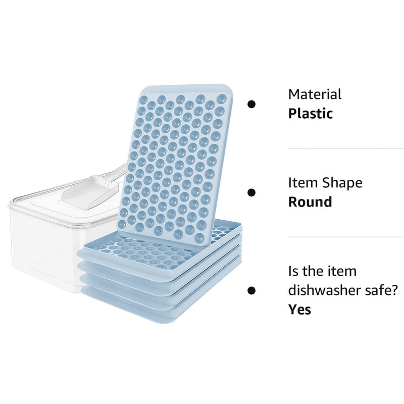 WIBIMEN Mini Ice Cube Trays, Upgraded Small Ice Cube Trays,