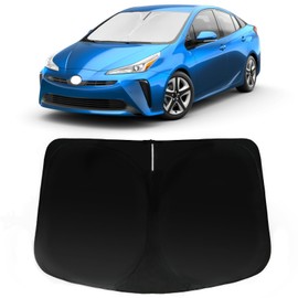 PAIMOHO Car Front Windshield Sun Shade for Toyota Prius 2023 2024, Car Window SunShades Shield Cover Sun Visor Protector with 240T Reflective Fabric UV & Sun Heat Protection Accessories