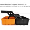16-Inch Three-Layer Plastic Storage Box/Tool Box/Sewing Box Organizer, Multipurpose Organizer