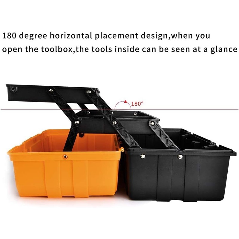 16-Inch Three-Layer Plastic Storage Box/Tool Box/Sewing Box Organizer, Multipurpose Organizer