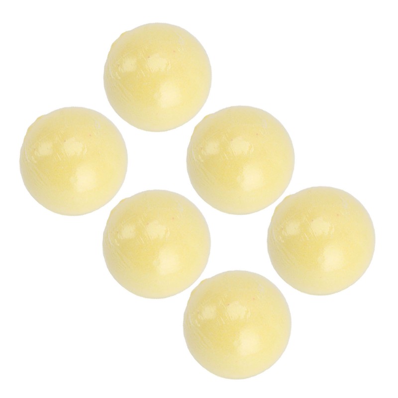 6pcs Bath Salt Ball Moisturizing Colorful Kid Friendly Mild Lemon