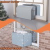 GCGOODS U-Shaped Air Conditioner Cover Set, Outdoor Air Conditioner Cover