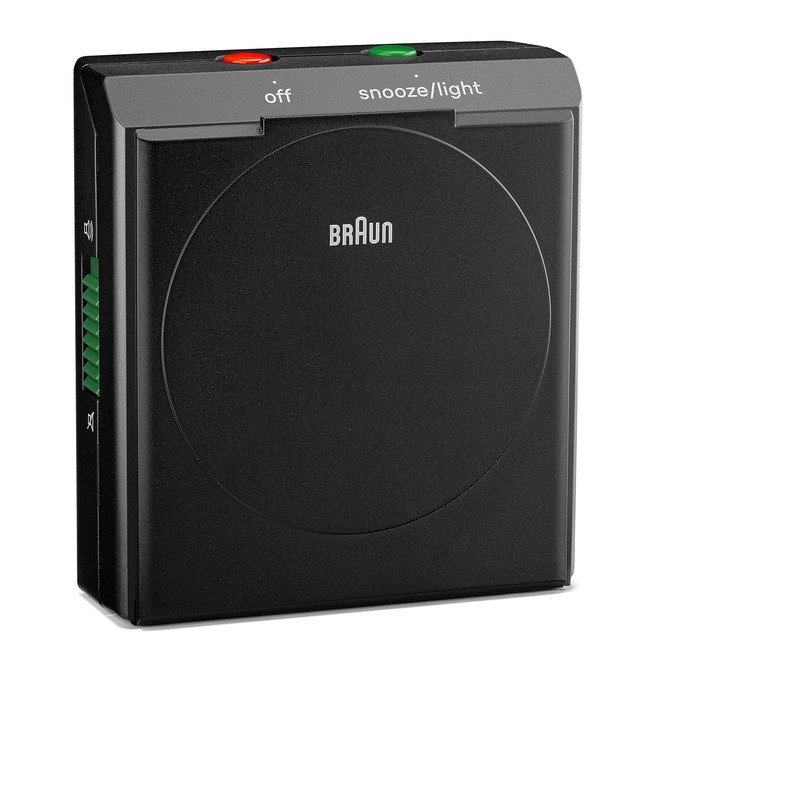Braun Classic Analogue Travel Alarm Clock with Snooze Function and