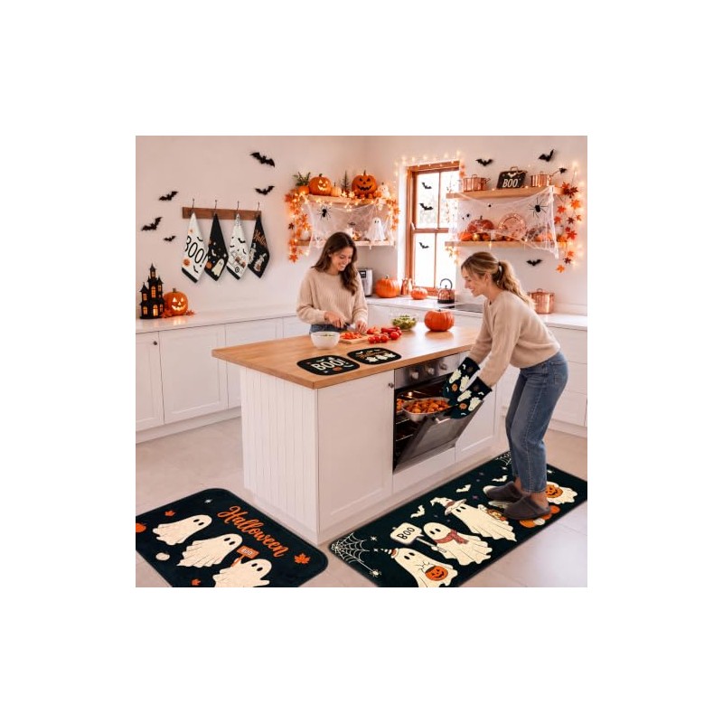 Juego de 10 accesorios de cocina de fantasmas de Halloween