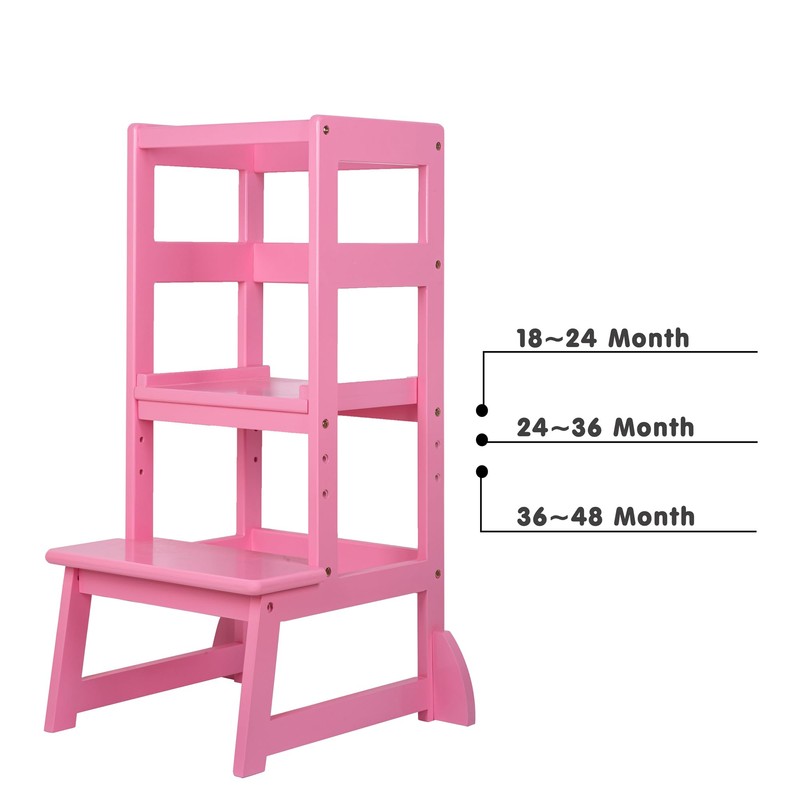 SDADI Mother's Helper Adjustable Height Kitchen Step Stool, Children Kids