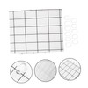 iplusmile 1 Set Grid Design Shower Curtain Kit Black and