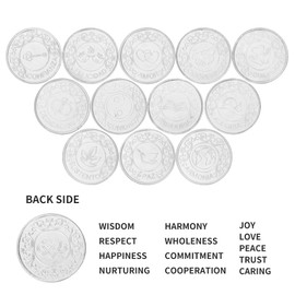 Arras Para Boda Catolica - 13pc Wedding Unity Coins with Diamond Heart Shaped Box, Arras de matrimonio, Wedding Coins for Unity Ceremony Ideas, Arras de boda Catolica,Unity Coins Catholic (Silver)