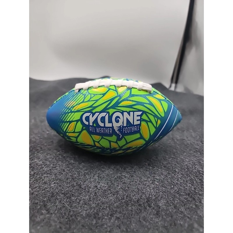 Cyclone All Weather Neoprene Football Soft Lacing Foam Green or