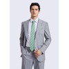 HISDERN Men's Tie Formal Stripes Tie with Pocket Square Set