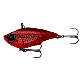 Savage Gear Fett Vibes - Detailed Lipless Crankbait with Vibrating Action, Built-in Rattle, Bass, Pike, Perch & Trout in Freshwater, Long Casting & Vertical Fishing Red Crayfish 6.6 cm