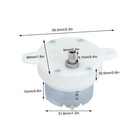 Gear Motor 12 V 10 rpm Slow Gear for Small Geared Motors with Damped End Rotation for Toy Machines Display Stands Smart Device Robots