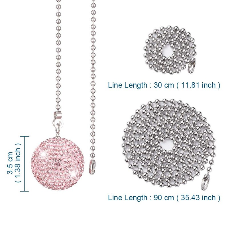 2 piezas de abalorio de arcilla con diamantes de imitación