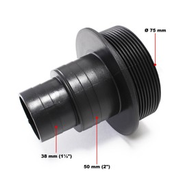 SunSun Replacement Part Outlet Hose Step Nozzle for Bio Pond Filter CBF-350B - Flow Filter Pond up to 60,000 L Pond Volume - up to 10000 l/h - 2 Chamber System Pond Filter Biofilter Koi Pond