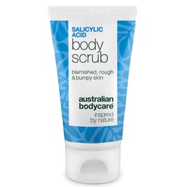Salicylic Acid Body Scrub for Pimples on the Butt, Back and Chest - Clears Pores and Blemished Skin with Salicylic Acid, Glycolic Acid and Allantoin - BHA & AHA Body Scrub - 50 ml