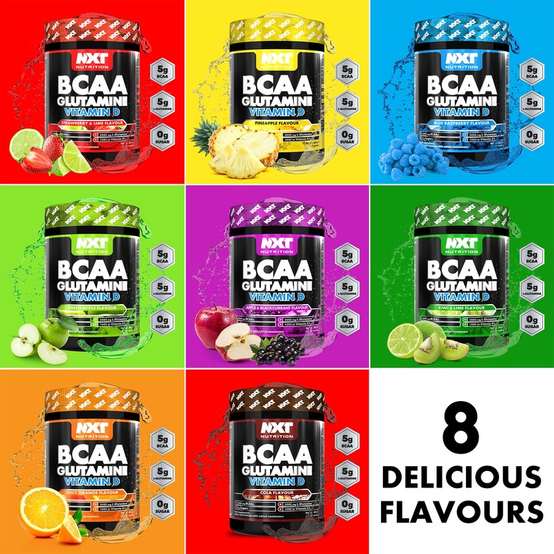 NXT Nutrition BCAA, Glutamine & Vitamin D | BCAAs Amino
