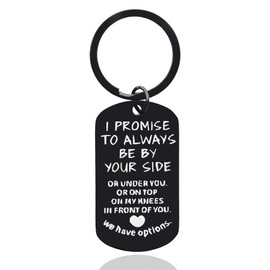 Funny Keychain Gift for Men Boyfriend Husband Fiance Birthday Christmas Gifts for Men Husband Fiance Boyfriend Sweetest Day Gifts for Him Husband Boyfriend Bf Hubby Gifts Keychain Accessories