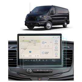 BIXUAN (2PCS) For 2022-2026 Ford Transit (Passenger Van XL/XLT/Cargo Van/Crew Van) 12Inch Touch Screen Protector, 2025 2026 Transit Accessories HD Transparent Nano Film