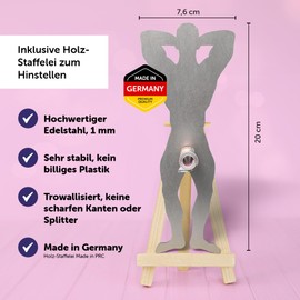 Creatastic® Funny Gifts for Women [Stainless Steel Man Birthday Gift for Women] with Easel | Money Gifts Birthday | Gifts for Girlfriend | Birthday Wife | Gift for Women
