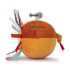 Lilliputiens - Ball Lion Jack - Fabric Activity Ball for Babies and Toddlers - Sensory Stimulation with Sounds and Textures - Early Promotion Toy - Machine Washable - From 6 Months