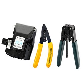 FTTH Optical Fibre Cleaver HS-30 fiber cutter CT-30 leather wire stripper CFS-3 optical fiber stripper