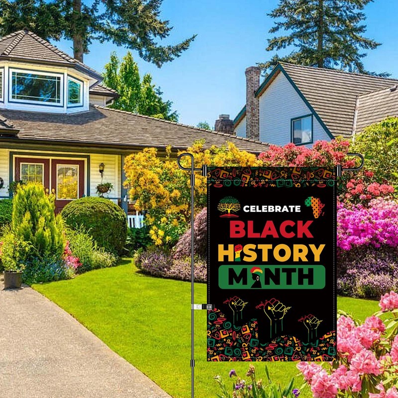 Celebrate Black History Month Garden Flag 12x18 Inch Double Sided