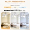 Socket Fan Light, 5-Level Dimmable LED Socket Breeze Ceiling Fan,