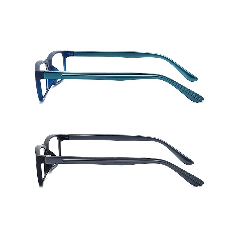 Reading Glasses for Men/Women with Spring hinges, Rectangulart Computer Readers