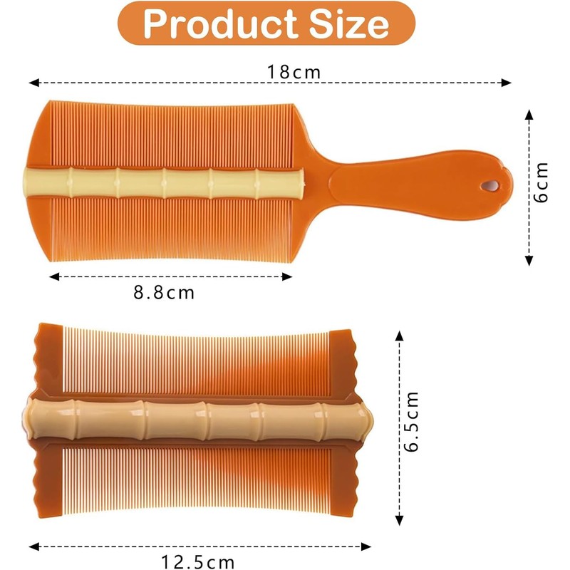 SHUNYUNG Double Sided Psoriasis Comb, 2Pcs Double Sided Fine Teeth