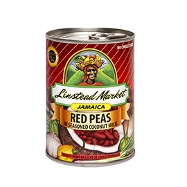 Linstead Market Jamaica Red Peas (Kidney Beans) in SEASONED Coconut Milk, 13oz