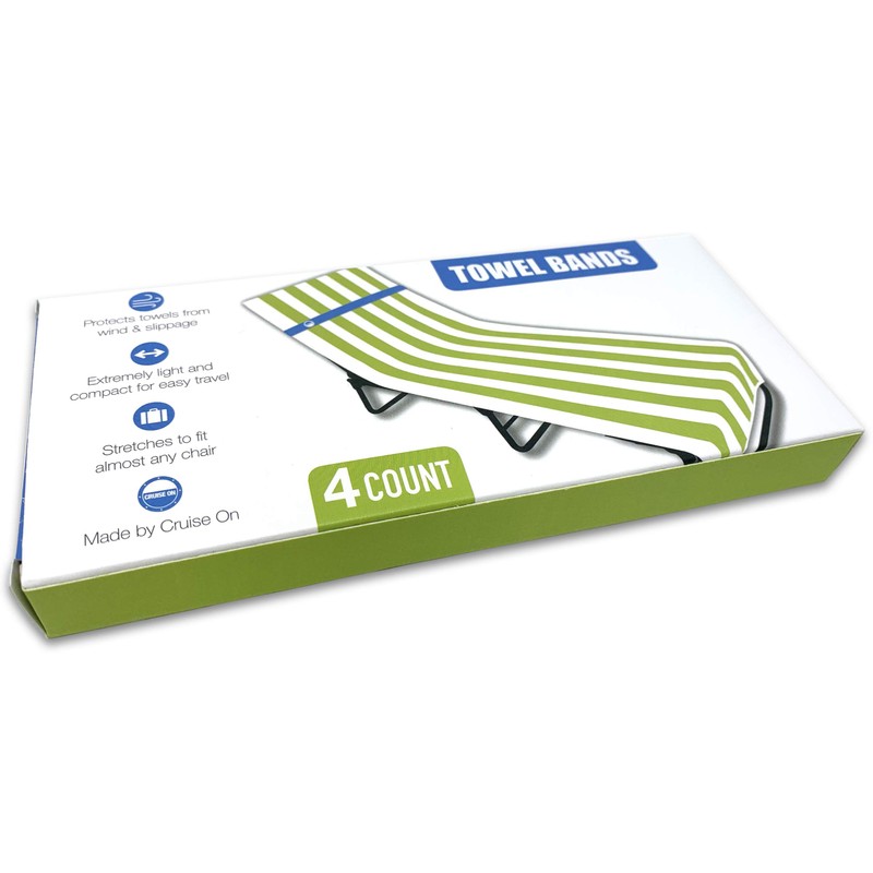 Cruise On Towel Bands for Cruise Chairs (4 Pack), Better