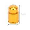 GUB 50Pcs Aluminium Alloy Schrader Valve Cap Bicycle Tyre Nozzle