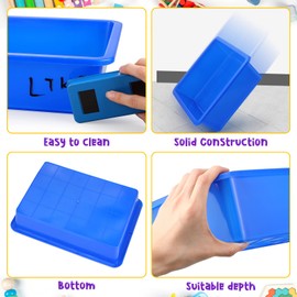 24 Packs Plastic Trays for Classroom, Stackable Thick Flat Paper Letter Tray Organizer Bin for Teacher Classroom File, Book Storage, Art Activity Supplies (Multicolor)