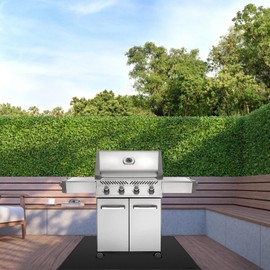 Grill Floor Mat | Grill All Season Protection - Heat-Resistant Portable Non-Slip Mat for Safety Outdoor Gatherings Cooking Grilling Backyard Bonfires Patio Easy Cleanup