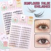 10 Rows/Box Sunflower Eyelashes Brown Black Cartoon False Eyelashes Natural