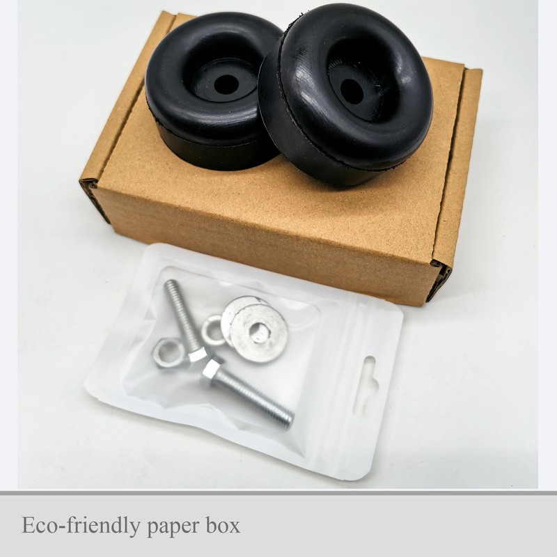 2 Packs Extreme Heavy Duty Anti-Vibration Rubber Foot Pads for