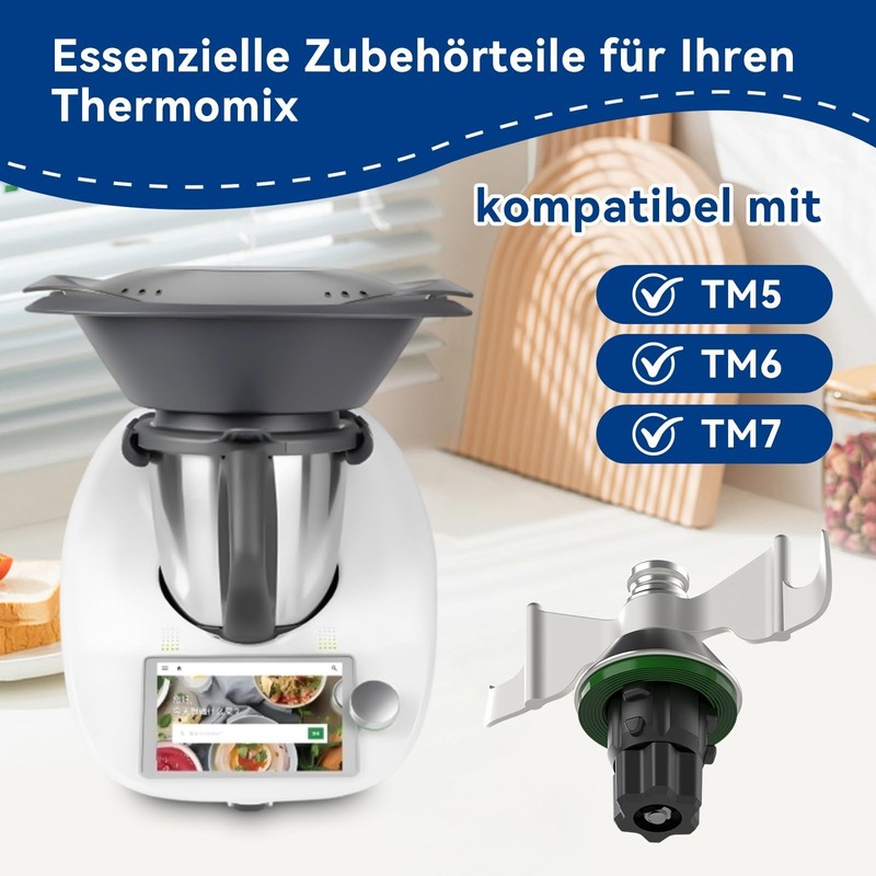 Stainless Steel Dough Mixing Blade Replacement – Compatible with Thermomix