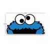Sticker Gold - Peeping Cookie Monster 18cm Car Sticker -