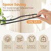 Plastic Hangers 20 Pack Ultra-Thin Space-Saving ABS 360° Swivel Hook