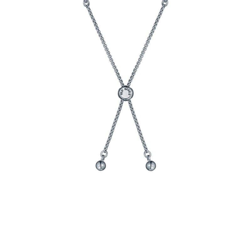 Ted Baker Isabela Crystal Baguette Adjustable Bracelet For Women (Silver/Crystal)