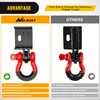 Nilight (2 Pack) Demon Front Tow Hook Mounting Bracket with