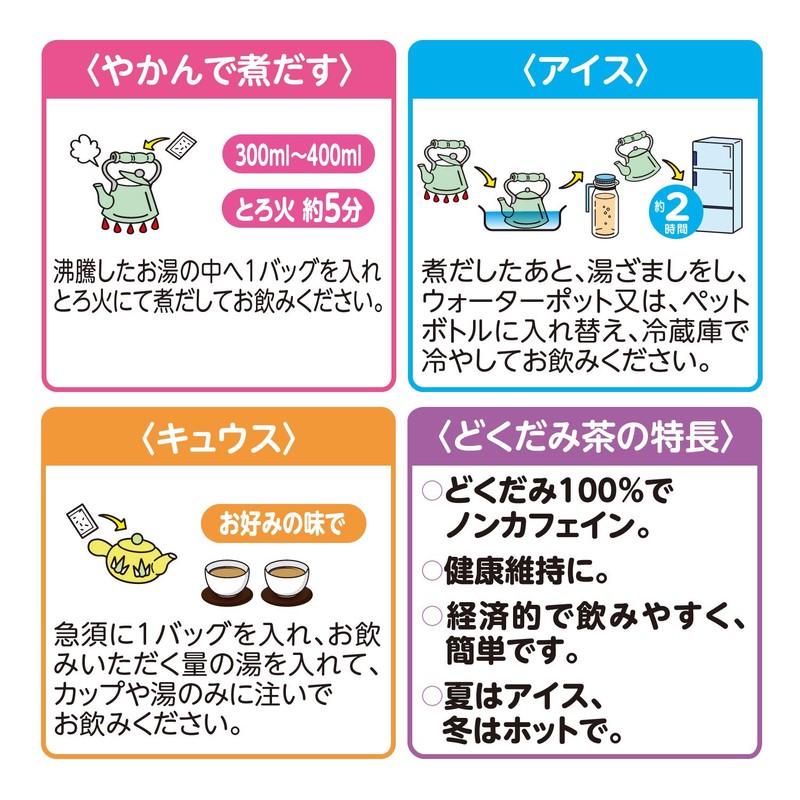 山本漢方製薬 どくだみ茶100% 5gX36H