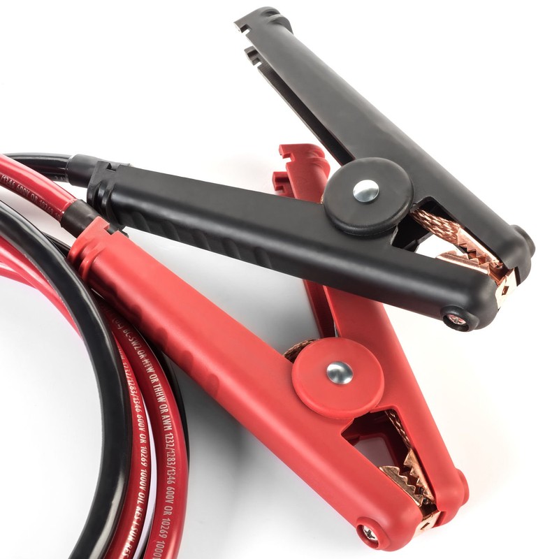 Preassembled 4 AWG 4 Foot Alligator Clamp Battery Cable Set