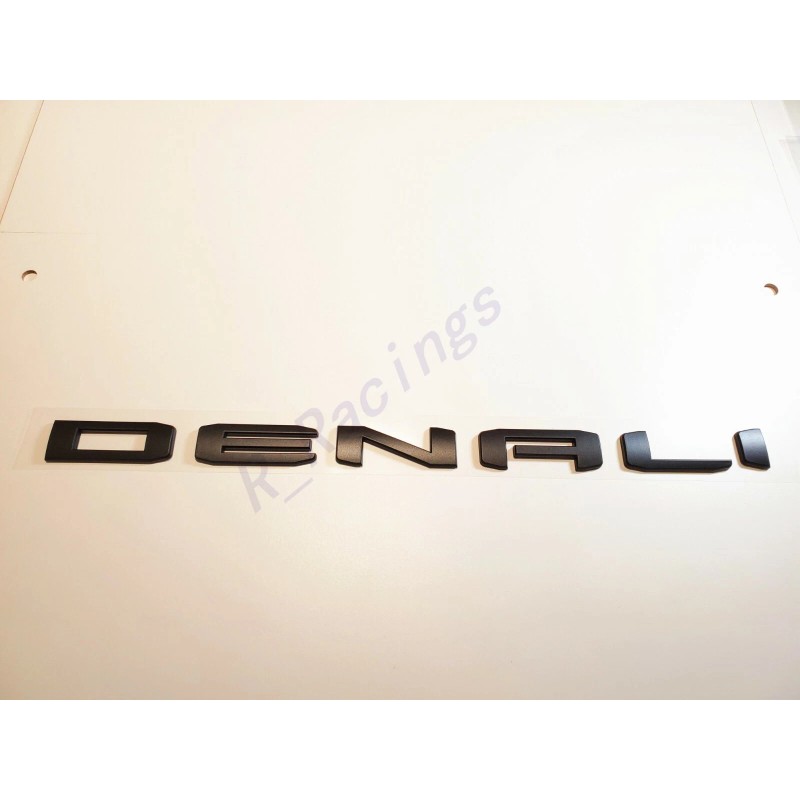 GMC 2pcs Matte Black DENALI Emblems Letter Sierra 1500 2500hd