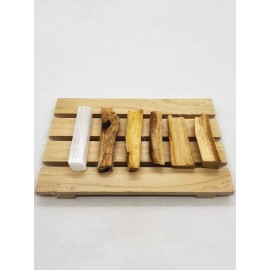 Bundle 5 Palo Santo 2” sticks with 2” Selenite Crystal