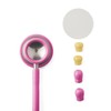 Medline Elite Adult Stainless Steel Stethoscope, Pink, High Acoustic Sensitivity