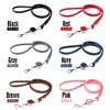 prendre Neck Strap Hanging Reel Microfiber Leather ID Card Men's