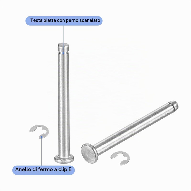 QUARKZMAN 10Set M4x40mm Perno Posizionamento Cilindrico Elastico Albero Acciaio Inossidabile