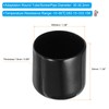 PATIKIL 35MM Vinyl Rubber End Caps, 4 Pack Flexible Bolt