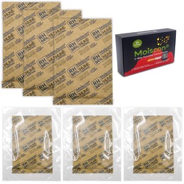Wisesorb 85% Two-Way Humidity Control Packs, 60 Gram 5 Pack for Storing 1 lb, Size 60 Seasoning Packets Moisture Control Packets Individually Wrapped, Humidifier Packs for Season Wood Humidifier Boxes