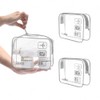 CGBE Set de 3 Neceseres de Viaje Impermeables - Transparente